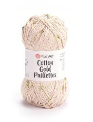 YARNART Fonal YarnArt Cotton Gold Paillettes 50g/140m pamut flitterekkel 7104 (COTTON GOLD PAILLETTES 7104)