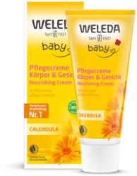 Weleda Baby Bio körömvirágos natúr babakrém arcra, testre -75 ml