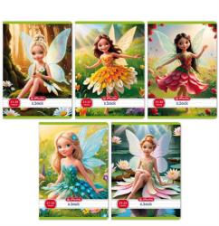 Herlitz Füzet A/5 vonalas HERLITZ 32lap Flower Fairy 21-32 vegyes, minta nem választható