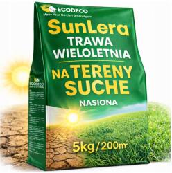 Eco Deco Fűmag Szárazföldre 5kg Szárazságálló Keverék 200m2 Gyep (Trawa na tereny suche 5kg SunLera)