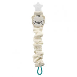 BabyJem Lant pentru suzeta din muselina cu steluta BabyJem (Culoare: Ecru) (bj_7473)
