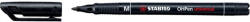 STABILO Marker alkoholos, 1 mm, Stabilo "OHPen M", fekete (07.0060701) - tintasziget