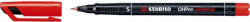 STABILO Marker alkoholos, 0, 4 mm, Stabilo "OHPen S", piros (07.0059904) - tintasziget