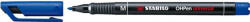 STABILO Marker alkoholos, 1 mm, Stabilo "OHPen M", kék (07.0060703) - tintasziget