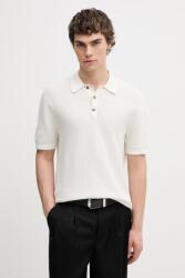 Calvin Klein férfi pamut póló - bézs 2XL - answear - 38 990 Ft