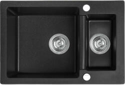 Laveo CELIA 1, 5 medencés szemcsés fekete mosogató (SBC_730T) (SBC_730T) - watermarkt