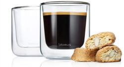 BLOMUS Комплект от 2 бр двустенни стъклени чаши nero за кафе - 200 мл (blomus-63653)