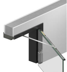 Athmer Porti nyitáshatároló üvegajtókhoz 709-959 mm 50 kg ezüst fém tok (SCH-102279542)