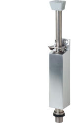 KWS ajtórögzítő 1042 padlópersellyel löket 120 mm lakkozott fekete alu/nemesacél (SCH-102283815)