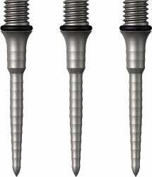 Mission Titan Ripple ezüst fém darts hegyek Hegy hossza: 26 mm