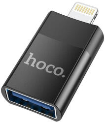 hoco. UA17 OTG adapter USB-A - Lightning - Fekete