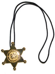 Fashion Colier cu Stea serif Aurie , Accesorii Western pentru Petreceri E i Carnaval - Cod 50057 (50057)