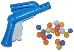 eHobby Pistol albastru din plastic cu 20 bile colorate din bumbac , joaca sigura si distractiva (ff66164)