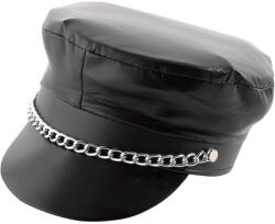 Amscan sapca Rocker Biker neagra cu lantisor auriu, marime unica pentru adulti , Amscan 250076 (AM250076)