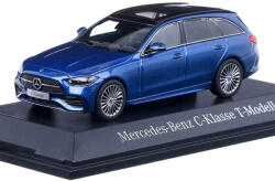 Mercedes Benz Dealermodel Macheta auto Mercedes-Benz C-Class T-model (S206) 2021, scara 1: 43, albastru metalizat, Herpa B66960640 (B66960640)