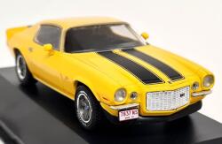 ATLAS Macheta auto Chevrolet Camaro Z 28 1970, galben cu 2 dungi negre, scara 1: 43, cu vitrina (2866)