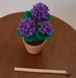 Hobbyplanet Hortensia in ghiveci ceramic-miniatura papusi (CC75762)