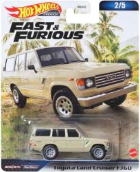 Hot Wheels Masinuta metalica Hot Wheels Premium, Toyota Land Cruiser FJ60, HNW53, Fast and Furious 2 5, 1: 64, crem (2657)