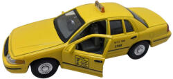 Welly Macheta auto Ford Crown Victoria Taxi New York 1: 38, galben, cu mecanism pullback (CrownNY)