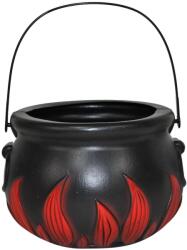 Fashion Ceaun vrajitoare 18 cm negru cu flacari, accesoriu Halloween, cod 54937 (ff54937)