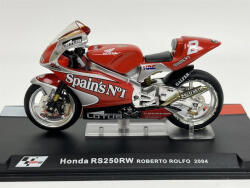 Atlas Collection Macheta Motocicleta Honda RS250RW Roberto Rolfo Moto GP 2004 , Scara 1: 24 (2850)