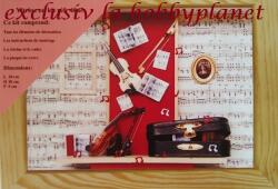 Hobbyplanet Kit diorama vitrina pentru asamblare - caseta muzicianului (CC4047) Casuta papusi