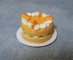 Hobbyplanet Tort festiv de portocale - miniatura casute papusi (d1971)