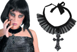 Hobbyplanet Colier choker gothic horror , accesoriu Halloween (FF60798)