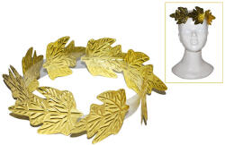 Fashion Bentita romana cu lauri aurii metalizati , accesoriu costum - cod 60086 (60086)