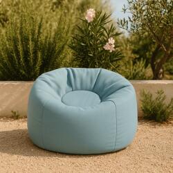 MeowBaby® Puf premium copii meowbaby floreo cloudberry sky blue , bean bag indoor outdoor pentru relaxare si joaca