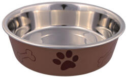 TRIXIE Castron Inox Cu Invelis De Plastic, 0.75 l 17 cm, Diferite Culori, 25243