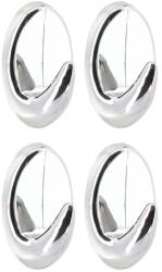  Cârlig X4 Pvc Oval - Crom | Cuiere Baie (9044102)