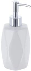  Dispenser Săpun Ceramică Design Diamant 330 Ml - Alb (6280100)