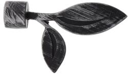  Set Capăt Decorativ Galerie Bahia Fi20 - Negru/Argintiu Compoziție Fier Forjat (7117096)