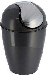  Coș Gunoi Cu Capac Plastic 5, 6L Conic - Gri | Coșuri De Gunoi Baie (6518180) Cos de gunoi