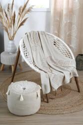 MoftX Patura Nova 125x150cm, Culoare Crem, 55% Bumbac, 45% Poliester (P2D700001) Patura