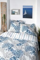 MoftX Cuvertura Matlasata Quiberon 260x240Cm, 2 Fete De Perna 65x65cm, Culoare Gri/Albastru, 100% Poliester (P5B675001)