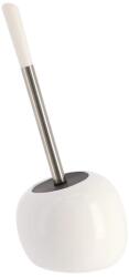  Perie Toaletă Ceramica Efect Piatră - Alb Compoziție Polirăsină + Pvc (6631100)