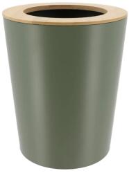  Coș Gunoi Metalic 5L Capac Bambus - Kaki | Coșuri De Gunoi Baie (6550143) Cos de gunoi