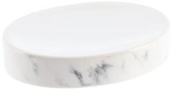  Săpuniera Ceramică Design Marmură - Alb / Gri (6482602)