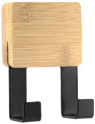  Cârlig X2 Bamboo - Negru | Cuiere Baie (9069237)