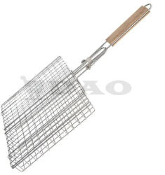 DAO Shop Gratar de peste DAO, 32x26x6 cm, maner 32cm, antiaderent, maner lemn (gratar .peste.32x26x6)