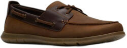 Clarks Flexway Mocasini Bărbătești Din Piele Tip Boat Shoes În Culoare Maro 26187414 (26187414)