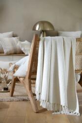 MoftX Patura Balma 125x150cm, Culoare Alb, 100% Bumbac (P2D697003) Patura