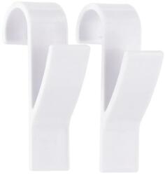  Cârlig X2 Pentru Calorifer Plastic - Alb | Cuiere Baie (9068100)
