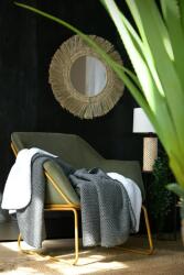 MoftX Patura Dookie 130x160cm, Culoare Negru/Alb, 100% Poliester (P2D342001) Patura