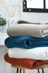 MoftX Patura Clayton 130x160cm, Culoare Crem, 100% Poliester (P2D513001) Patura