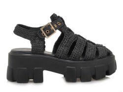 Renato Garini Sandale Flatforme Damă Negre W403R60937A5 (W403R60937A5)