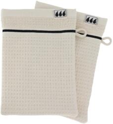  Set 2 X Mănuși 15X21Cm 100% Bumbac Model Fagure - Alb | Mănuși Baie (7041161)