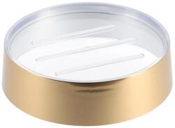  Săpuniera Plastic Rotundă - Auriu Metalizat (6476198)